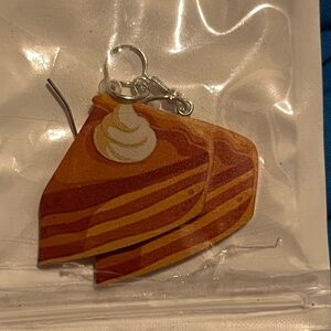 Pumpkin Pie Orange and Brown Layered Earrings